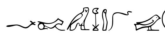 PharaohGlyph Medium Font, Number Fonts