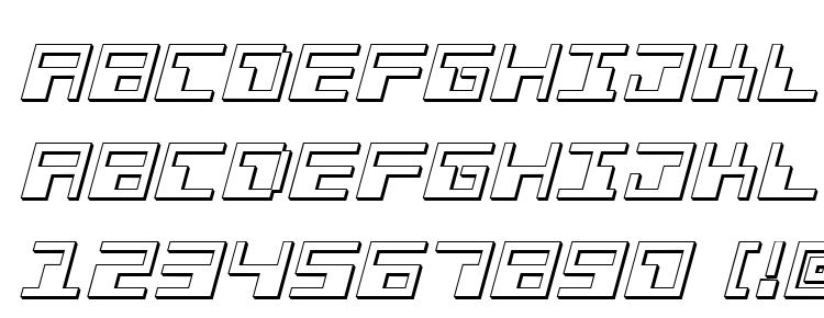 glyphs Phaser Bank 3D Italic font, сharacters Phaser Bank 3D Italic font, symbols Phaser Bank 3D Italic font, character map Phaser Bank 3D Italic font, preview Phaser Bank 3D Italic font, abc Phaser Bank 3D Italic font, Phaser Bank 3D Italic font