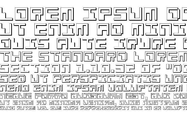 specimens Phaser Bank 3D font, sample Phaser Bank 3D font, an example of writing Phaser Bank 3D font, review Phaser Bank 3D font, preview Phaser Bank 3D font, Phaser Bank 3D font