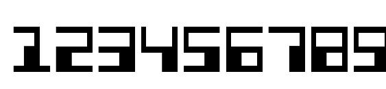 Phaser Bank Condensed Font, Number Fonts