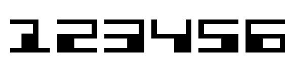 Phaser Bank Expanded Font, Number Fonts