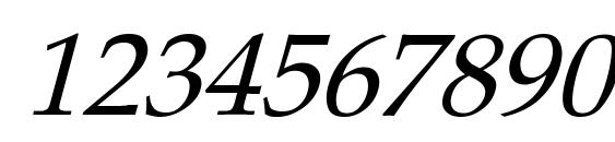 Pheasant Italic Font, Number Fonts
