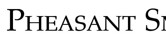 Pheasant Small Caps font, free Pheasant Small Caps font, preview Pheasant Small Caps font