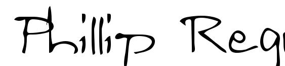 Phillip Regular font, free Phillip Regular font, preview Phillip Regular font