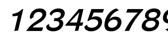 Phinster Bold Italic Font, Number Fonts