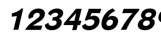 Phinster Extrabold Italic Font, Number Fonts