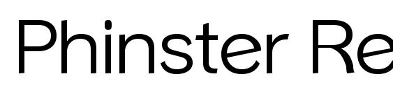 Phinster Regular Font