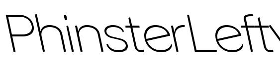 PhinsterLeftyFine Regular Font