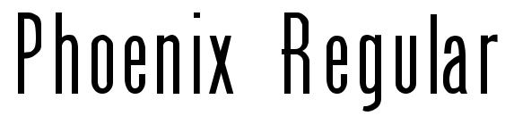 Phoenix Regular font, free Phoenix Regular font, preview Phoenix Regular font