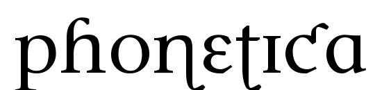 шрифт Phonetica, бесплатный шрифт Phonetica, предварительный просмотр шрифта Phonetica