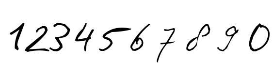 PhontPhreaks Handwriting Font, Number Fonts