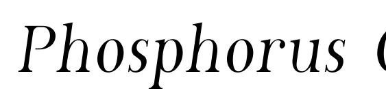 Phosphorus Chloride Font