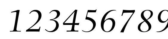 Photina MT Italic Font, Number Fonts