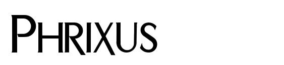 Шрифт Phrixus