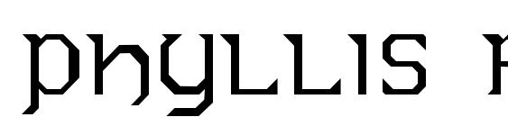PHYLLIS Regular Font