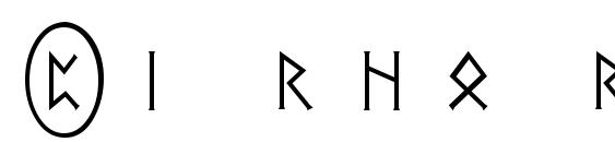 Pi rho runestones Font