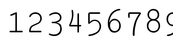 Pica Font, Number Fonts