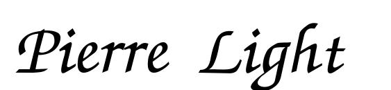 Pierre Light Font
