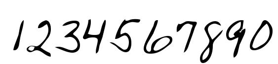 Piikoi Regular Font, Number Fonts
