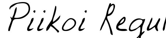 Piikoi Regular font, free Piikoi Regular font, preview Piikoi Regular font