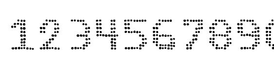 Шрифт Pinball Data, Шрифты для цифр и чисел