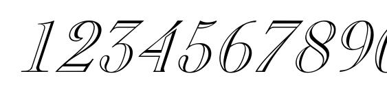 Pinchi Italic Font, Number Fonts