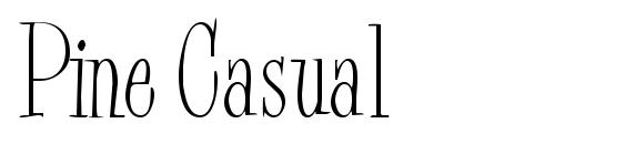 шрифт Pine Casual, бесплатный шрифт Pine Casual, предварительный просмотр шрифта Pine Casual