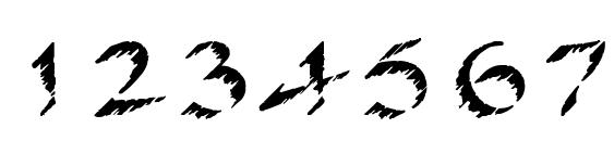 Pine LT Regular Font, Number Fonts
