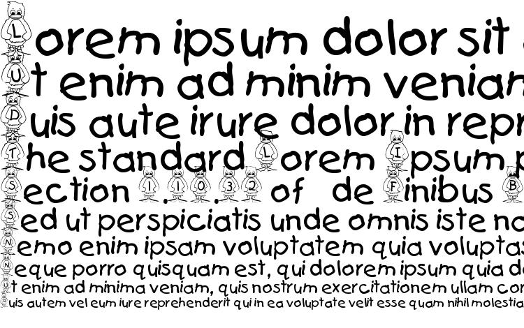 specimens Pingu font, sample Pingu font, an example of writing Pingu font, review Pingu font, preview Pingu font, Pingu font