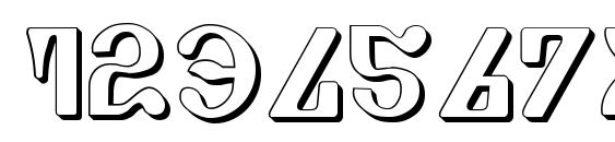 Piper Pie 3D Font, Number Fonts