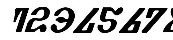 Piper Pie Bold Italic Font, Number Fonts