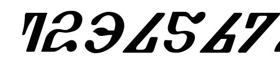 Piper Pie Italic Font, Number Fonts