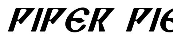 Piper Pie Italic font, free Piper Pie Italic font, preview Piper Pie Italic font