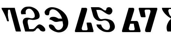 Piper Pie Leftalic Font, Number Fonts