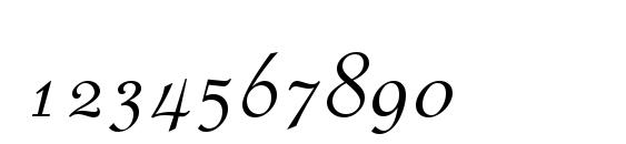 Piranesi Italic BT Font, Number Fonts