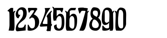 Pittoresk condensed Font, Number Fonts