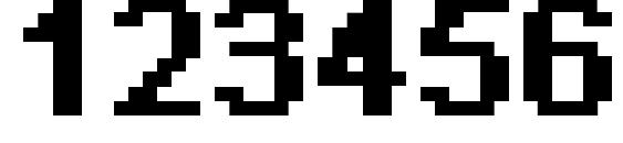 Pixel arial 11 bold Font, Number Fonts