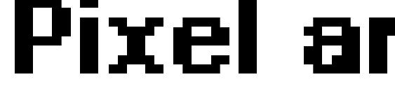 Pixel arial 11 bold Font