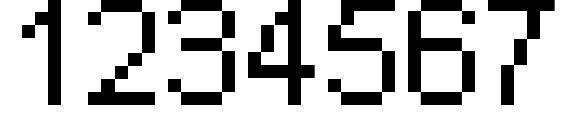 Pixel arial 11 Font, Number Fonts