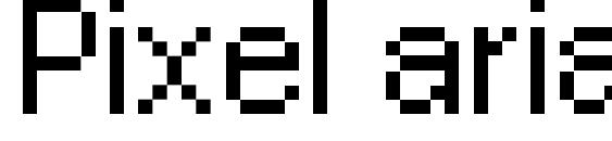 Шрифт Pixel arial 11