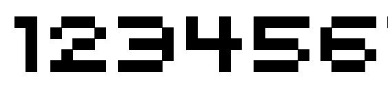 Pixel Font, Number Fonts