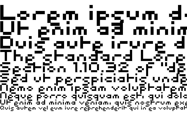 specimens Pixel font, sample Pixel font, an example of writing Pixel font, review Pixel font, preview Pixel font, Pixel font