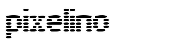 шрифт pixelino, бесплатный шрифт pixelino, предварительный просмотр шрифта pixelino