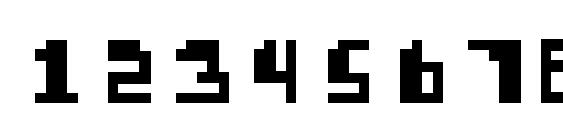 Шрифт Pixellife small cap, Шрифты для цифр и чисел