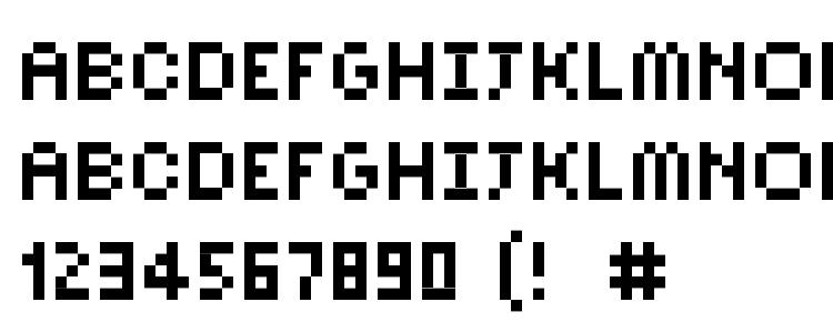 глифы шрифта Pixelsix10, символы шрифта Pixelsix10, символьная карта шрифта Pixelsix10, предварительный просмотр шрифта Pixelsix10, алфавит шрифта Pixelsix10, шрифт Pixelsix10