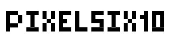 Pixelsix10 font, free Pixelsix10 font, preview Pixelsix10 font
