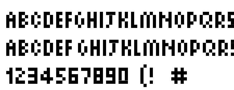 глифы шрифта Pixelsix14, символы шрифта Pixelsix14, символьная карта шрифта Pixelsix14, предварительный просмотр шрифта Pixelsix14, алфавит шрифта Pixelsix14, шрифт Pixelsix14