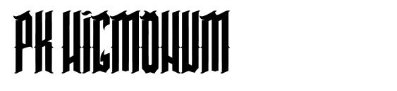 PK HIGMONUM Font