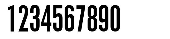 Placard Condensed Font, Number Fonts