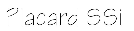 Placard SSi font, free Placard SSi font, preview Placard SSi font